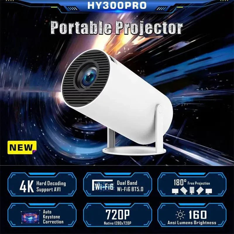 TecSox HY300 LED Projector – Full HD Smart Home Theater Mini 4K Projector Price Rs 2,999