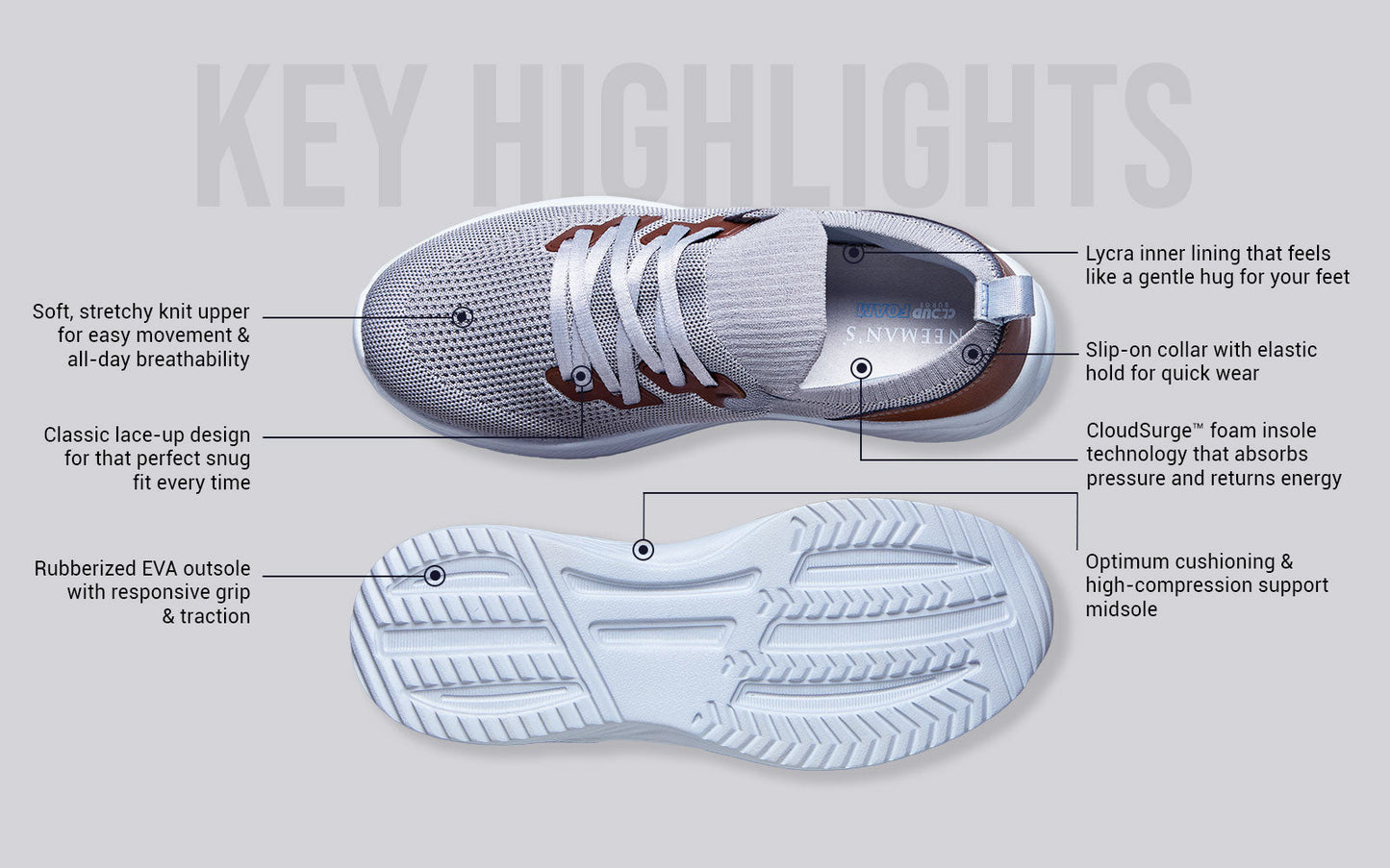 Ease Walk Snug : Grey by My Store