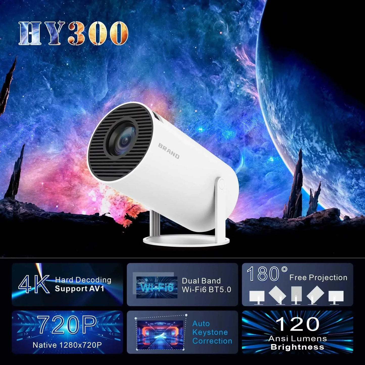 TecSox Luma Led Projector Online | 4K Video | Android 11 | Under ₹4000