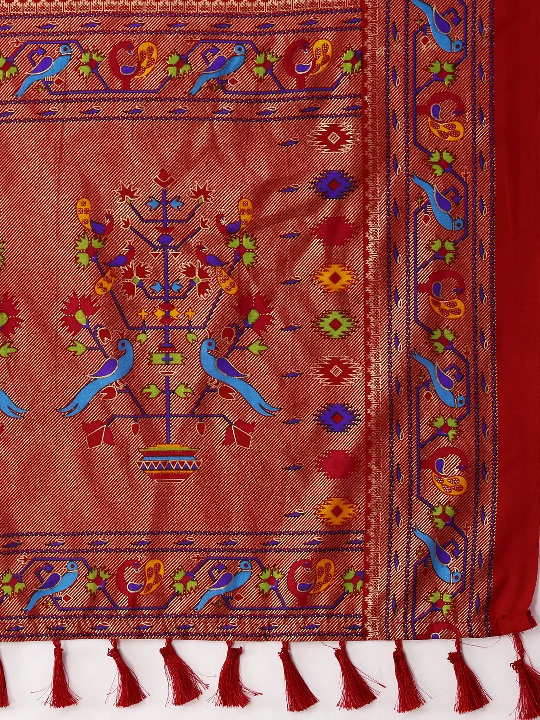 Design Soft Chanderi Silk Patola Festive Wear Saree by My Store