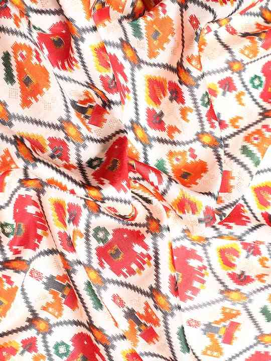 Design Soft Chanderi Silk Patola Design Festive Wear Saree by My Store