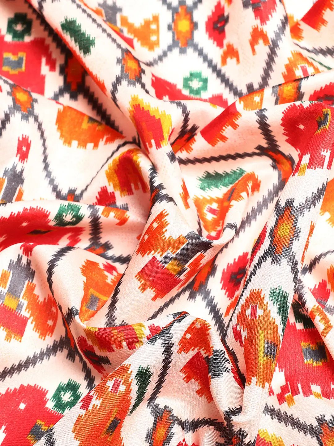 Design Soft Chanderi Silk Patola Design Festive Wear Saree by My Store