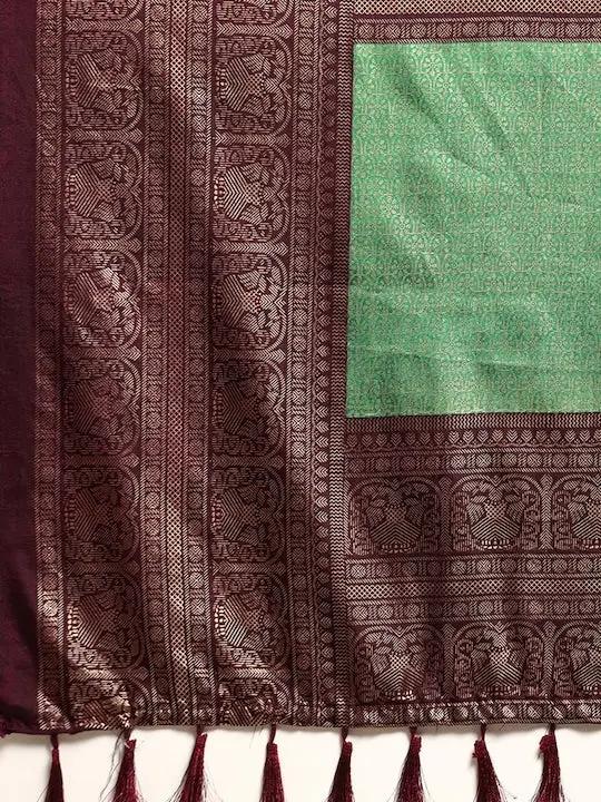 Design Soft Chanderi Silk Patola Design Festive Wear Saree by My Store