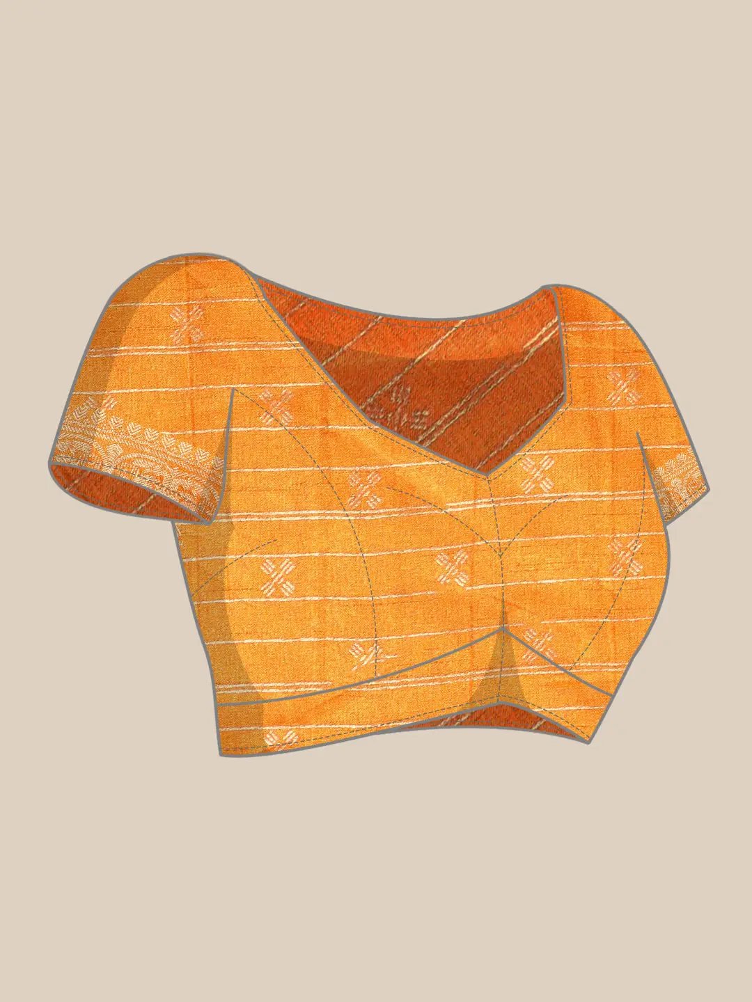 Design Soft Chanderi Silk Patola Design Festive Wear Saree by My Store