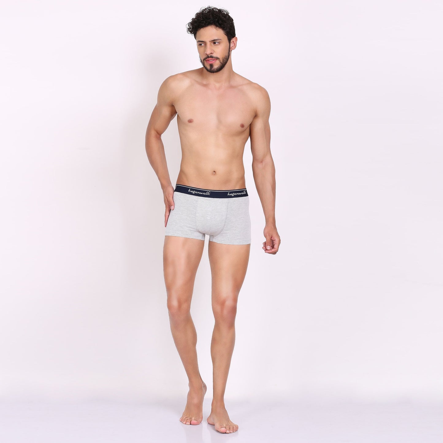 X-BOLD Strips Soft Trunks- N.Blue/White Strips