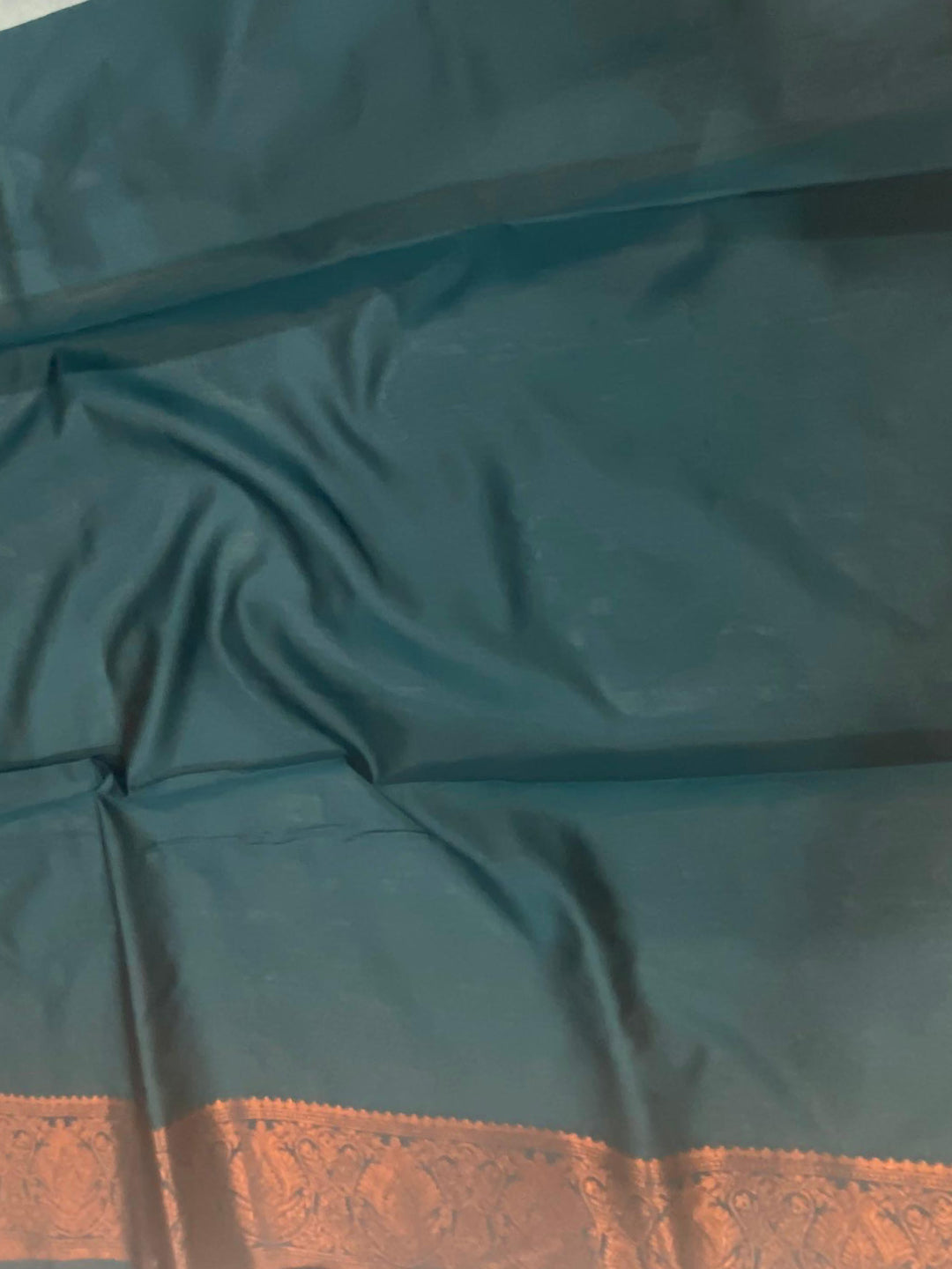 Blue Tussar Silk Ikkat Weaving Saree by My Store