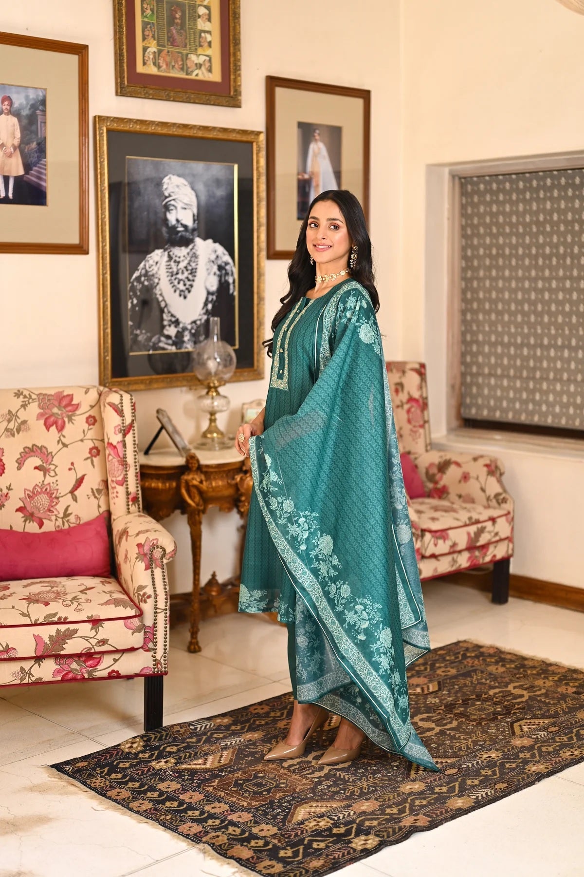 Summer Special Rayon Green Kurta Set