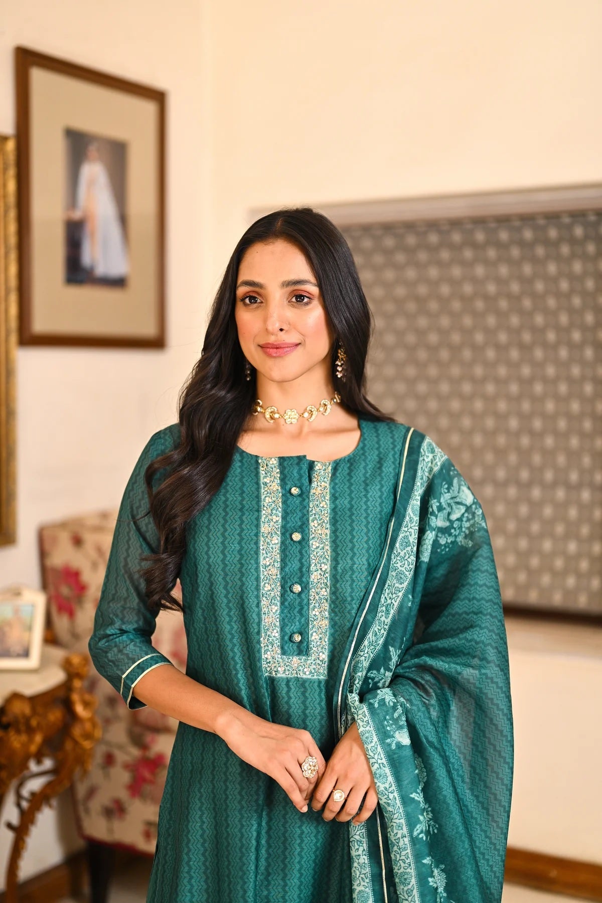 Summer Special Rayon Green Kurta Set