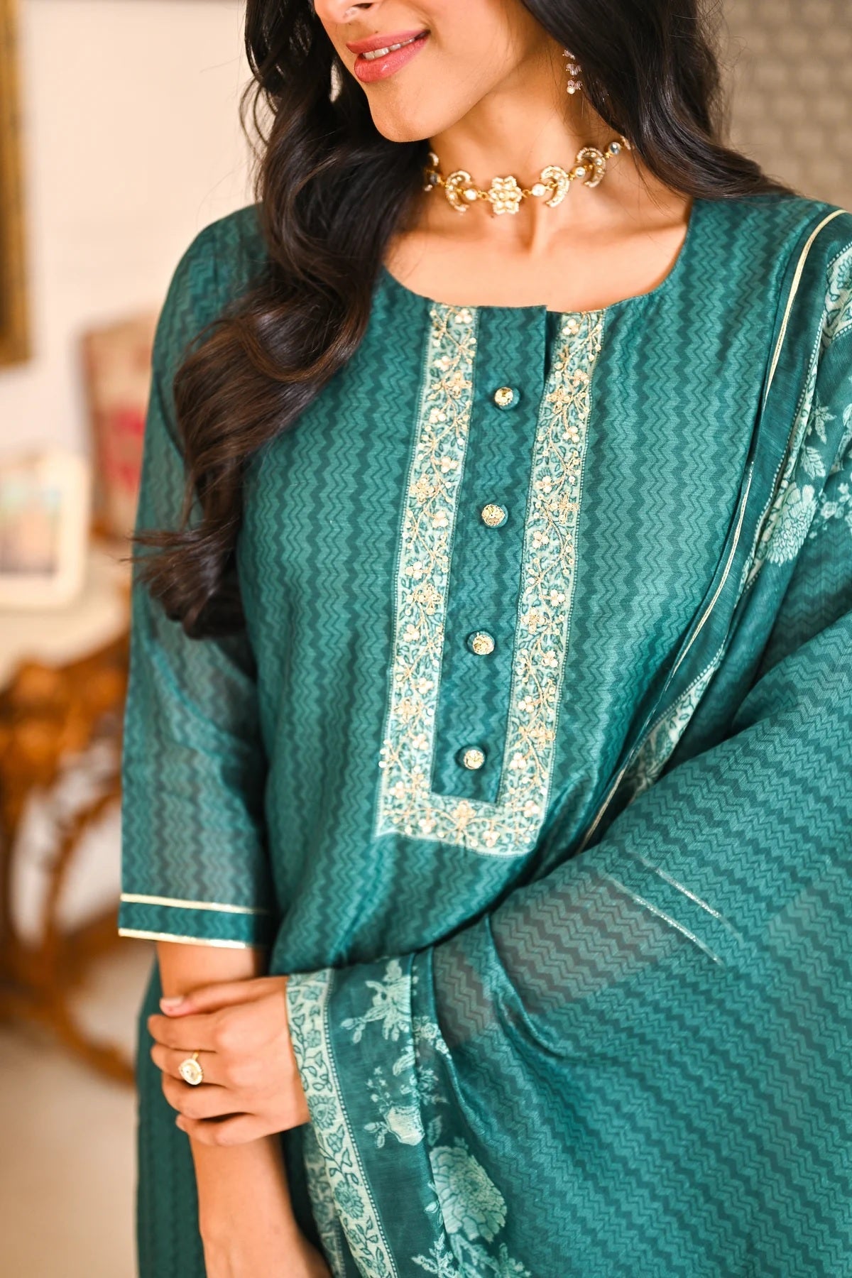 Summer Special Rayon Green Kurta Set