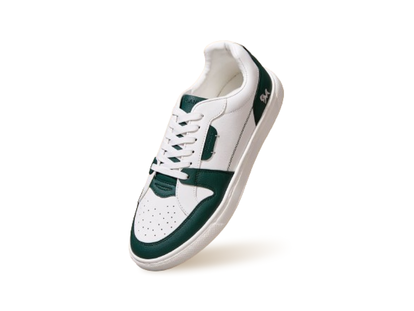 Retro Slick Sneakers : Green and White by My Store