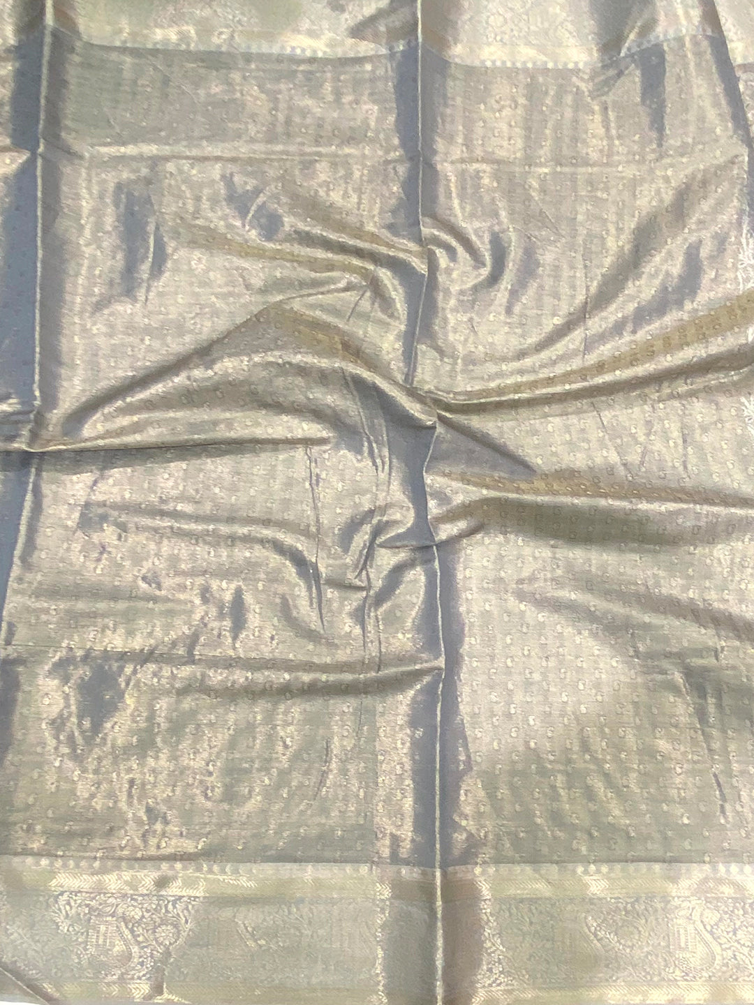 Grey Soft Kanjivaram Silk Saree by My Store