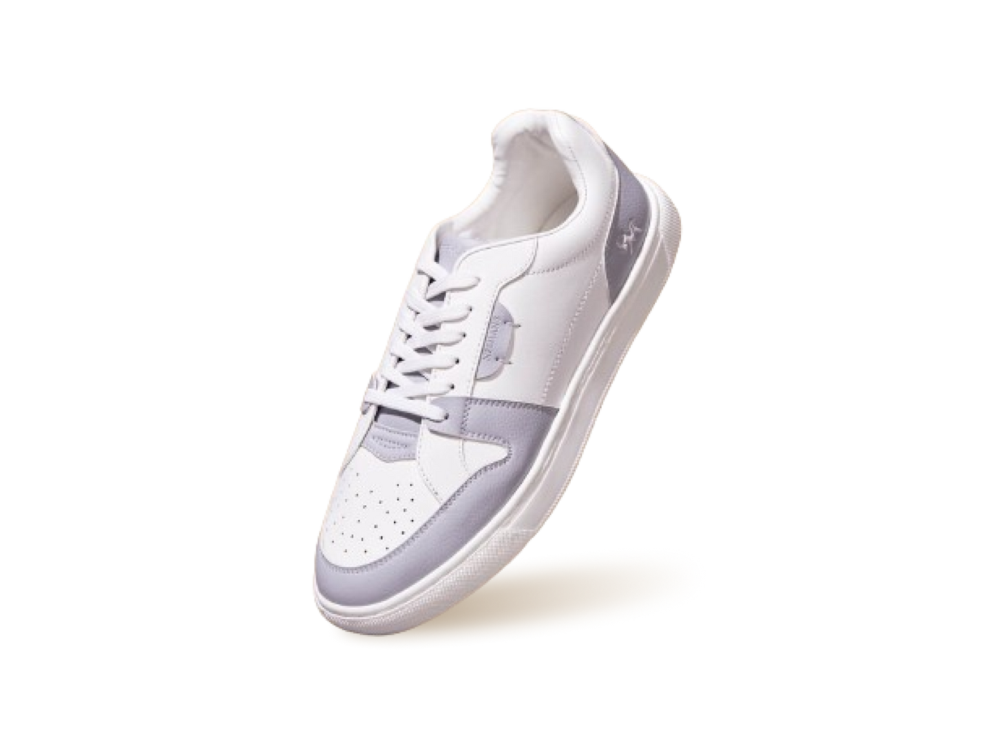 Retro Slick Sneakers : Grey and White by My Store