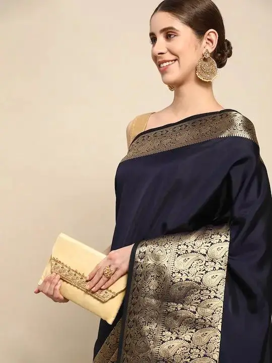 Exclusive Kanjivaaram Zari Pattu Border Banarasi Soft Silk Saree