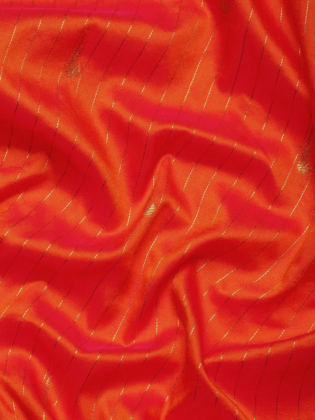 Traditional Yevla Paithani Orange Colour Minakari Work Silk Saree