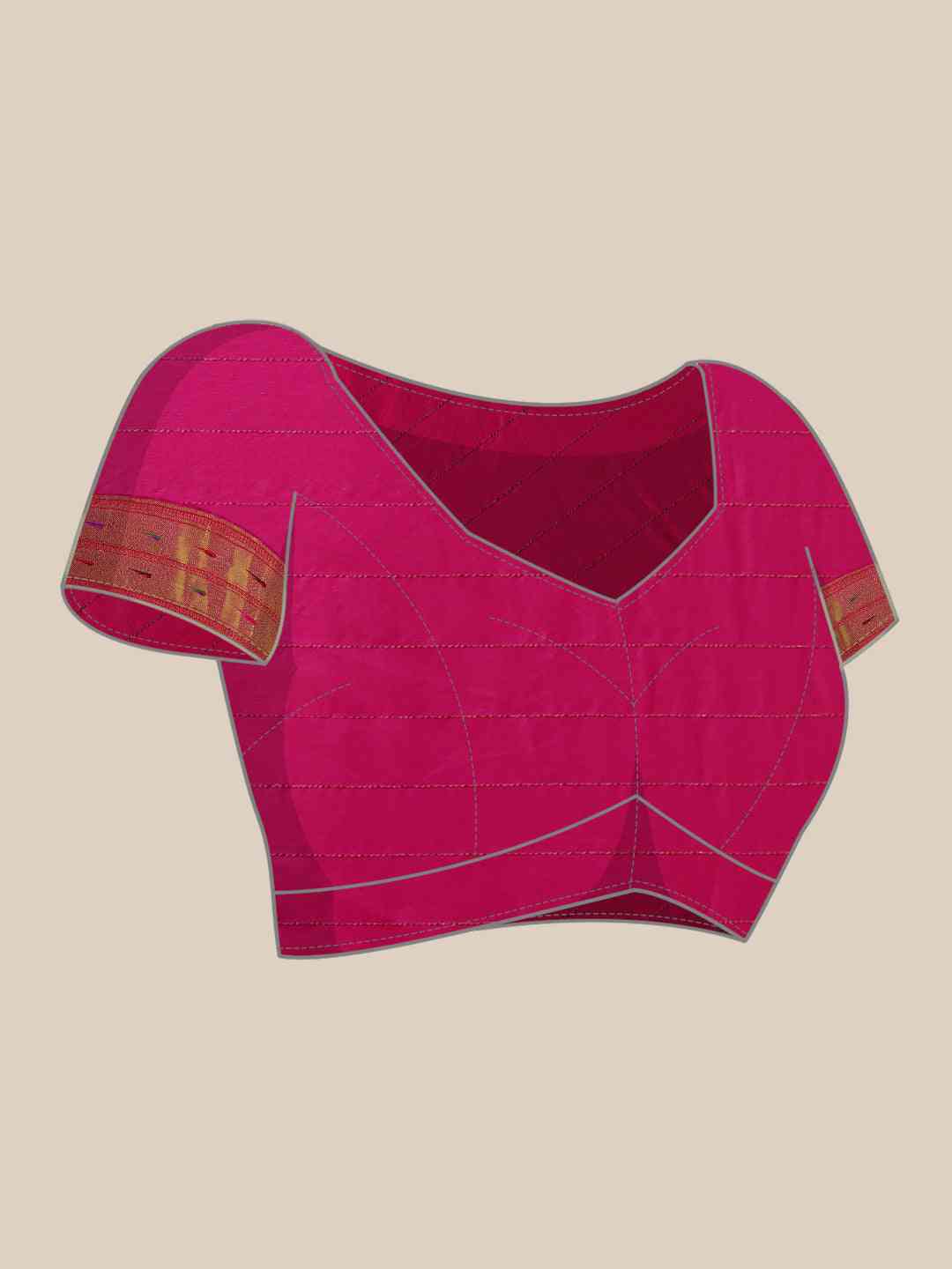 Exquisite Yevla Paithani Minakari Work Silk Saree in Pink Colour by My Store