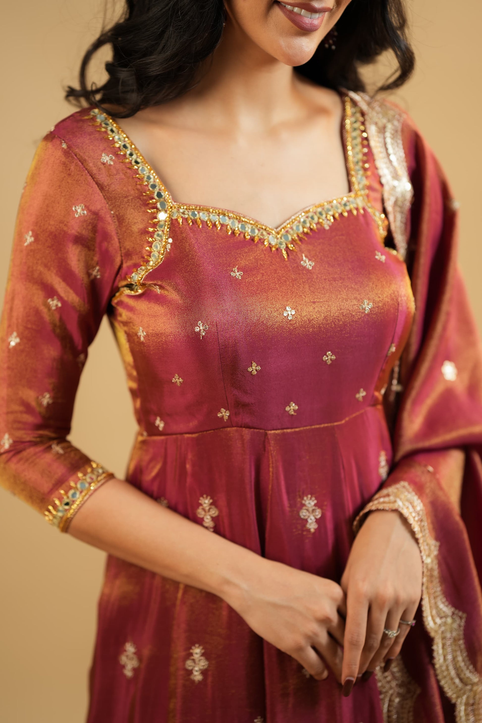 KRUSHNAVI COSMO SLIT ANARKALI SUIT SET by My Store
