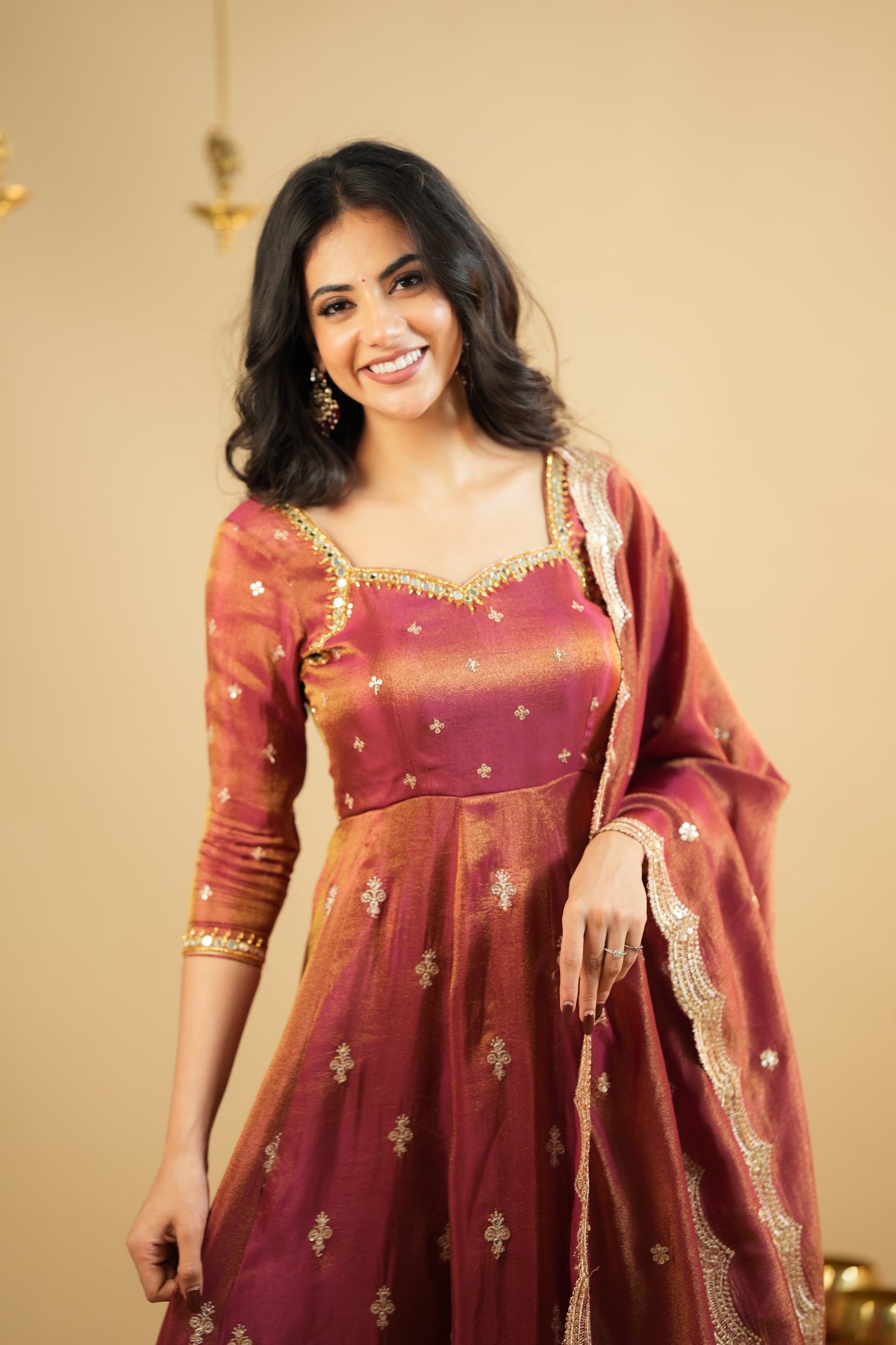 KRUSHNAVI COSMO SLIT ANARKALI SUIT SET by My Store