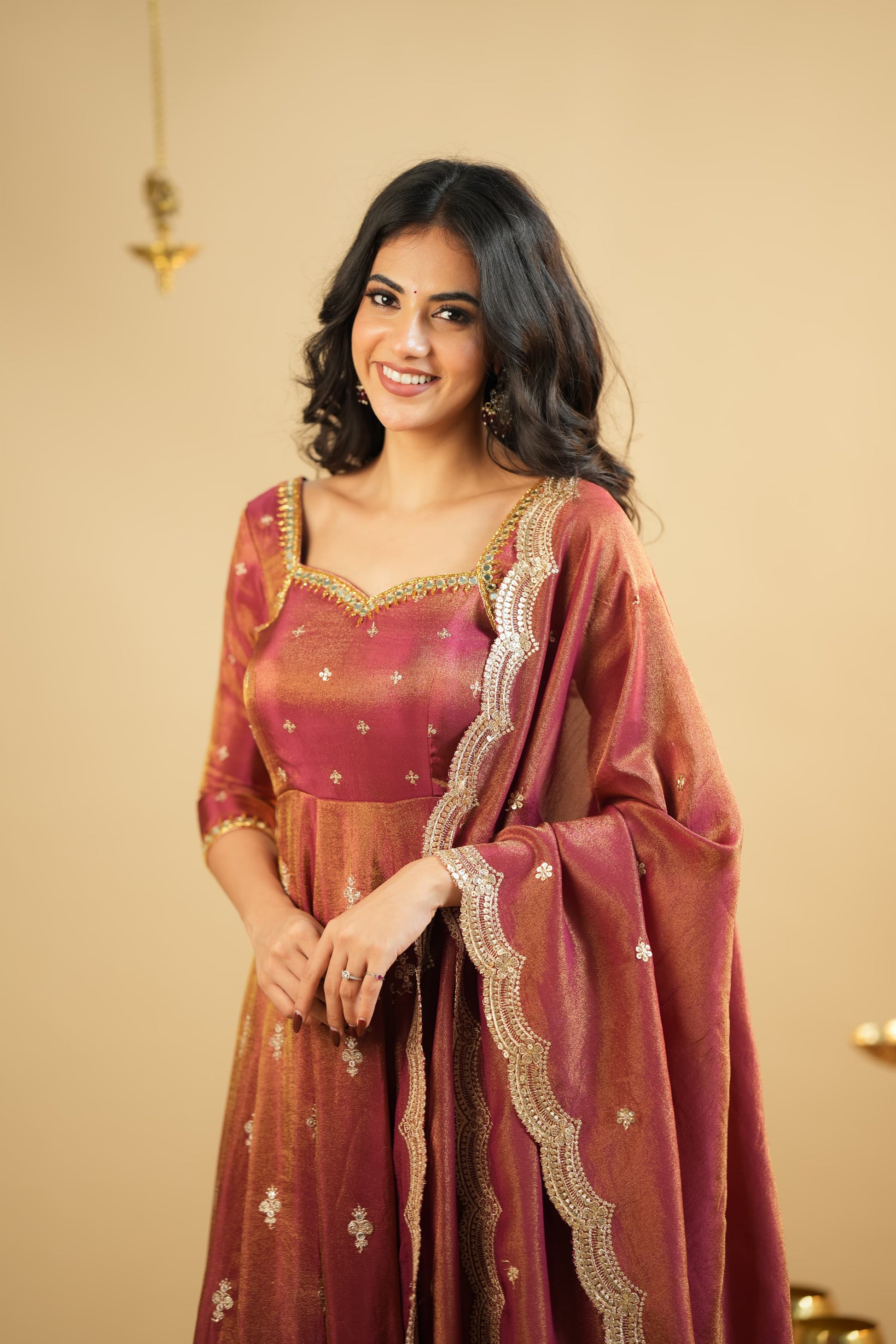 KRUSHNAVI COSMO SLIT ANARKALI SUIT SET by My Store