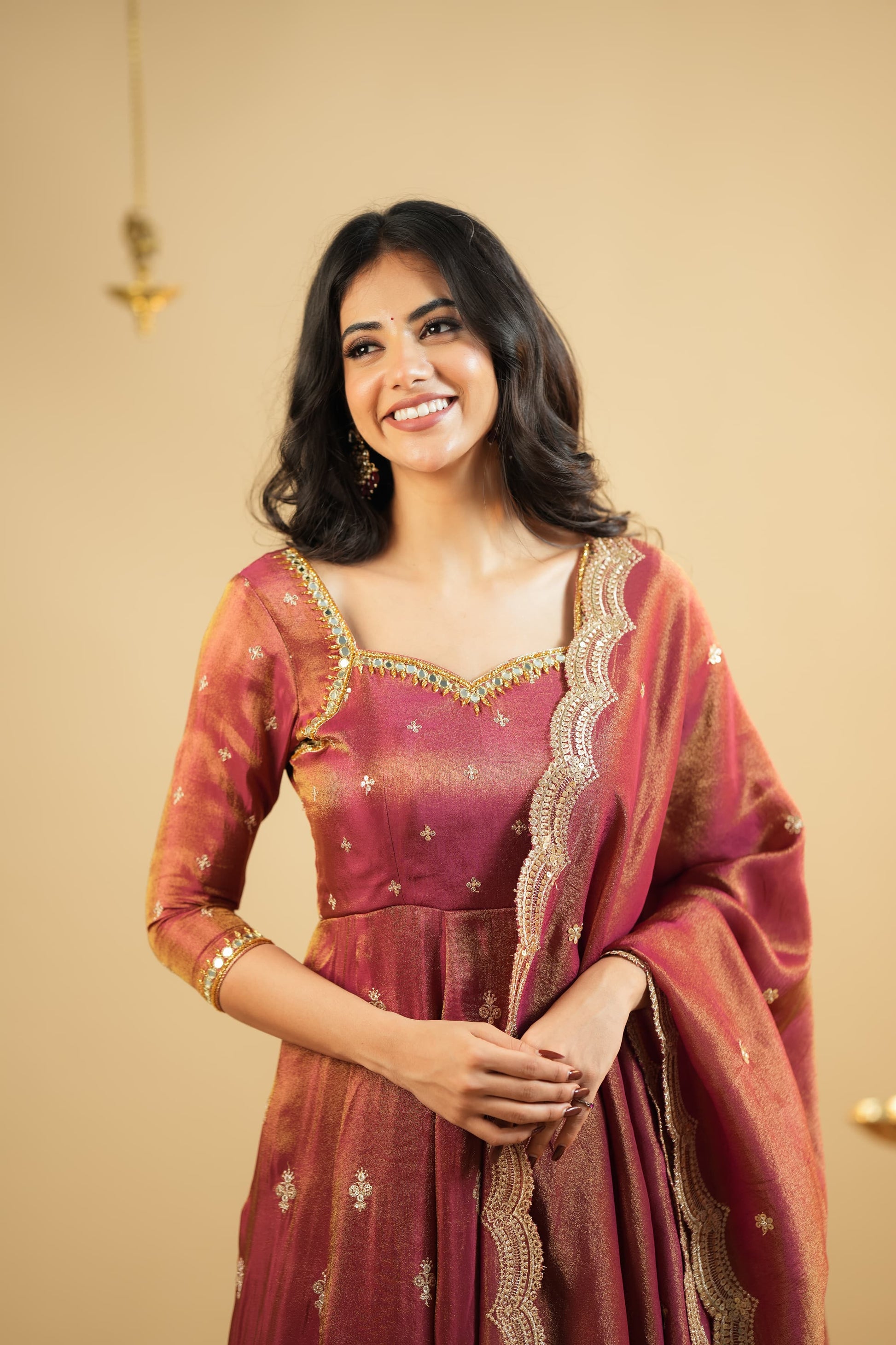 KRUSHNAVI COSMO SLIT ANARKALI SUIT SET by My Store