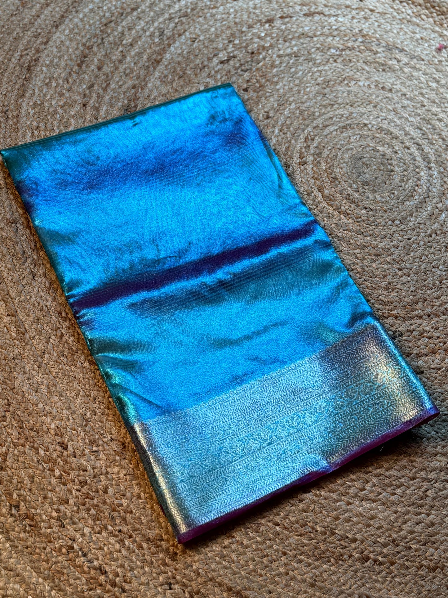 Radiance Dual Tone Tissue Silk Saree by My Store
