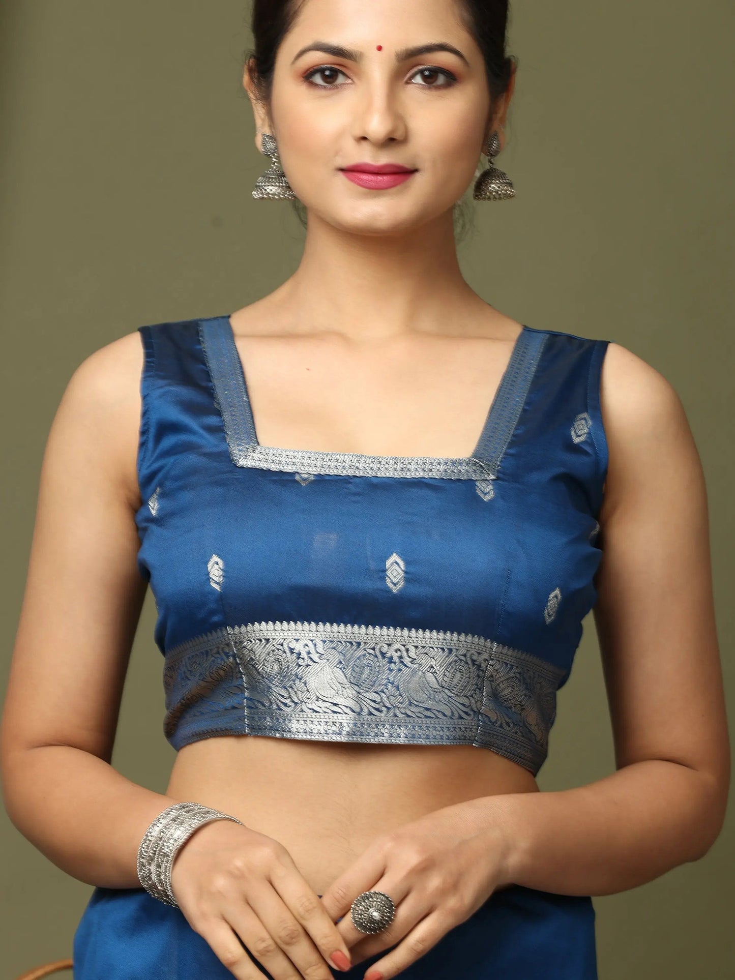 Soft Silk Woven Design Zari Kanchi Blend Banarasi Saree by My Store