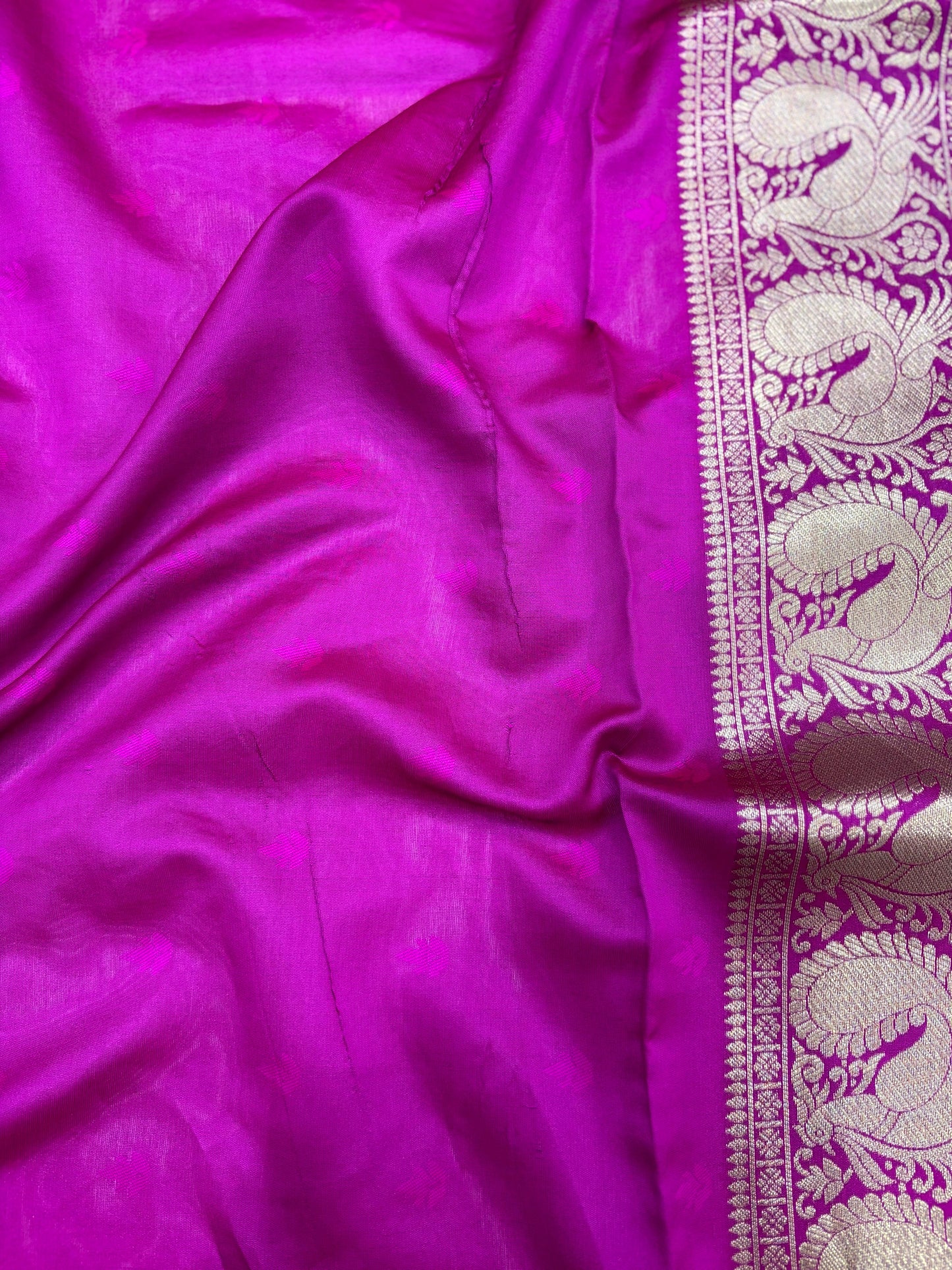 Rama Banarasi Silver Buttas Zari Weaving Saree by My Store