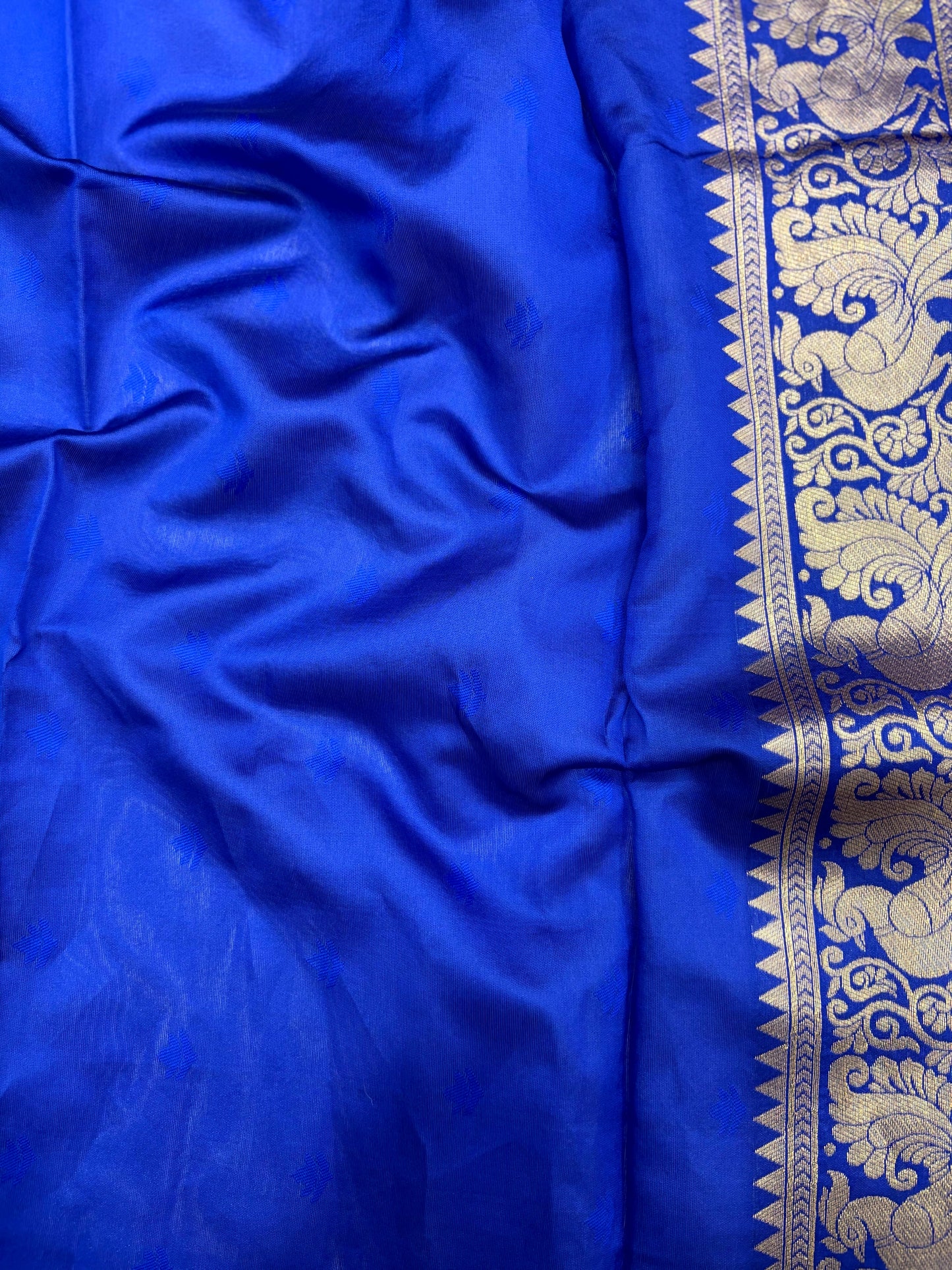 Peacock Purple Banarasi Silk Saree by My Store