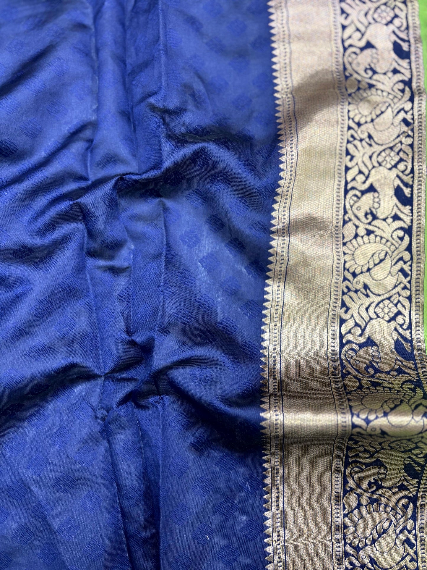 Fluorescent Green Woven Design Banarasi Saree by My Store