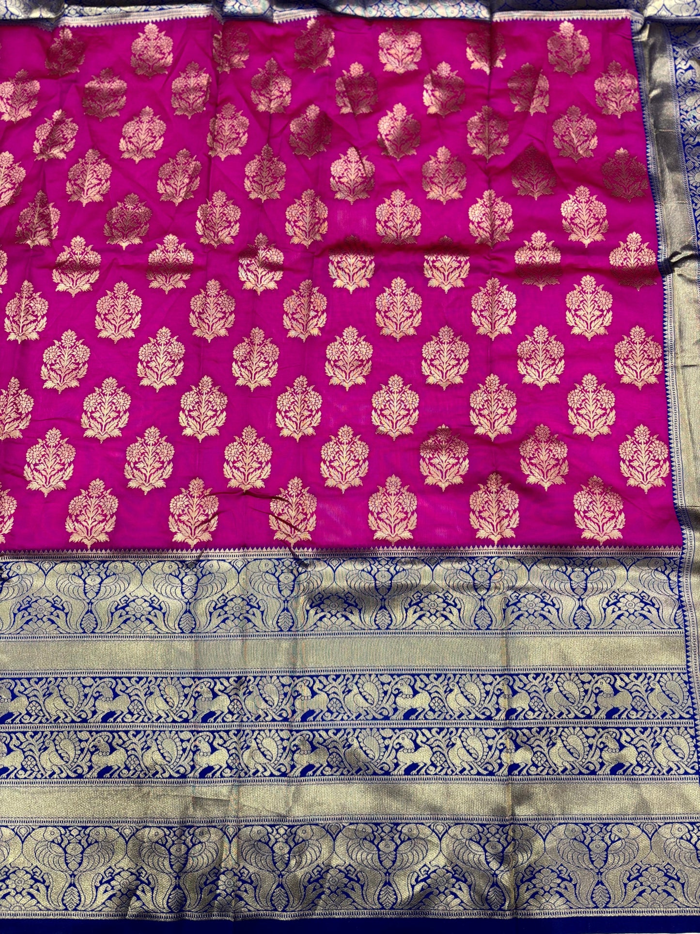 Royal Purple Woven Design Banarasi Saree by My Store