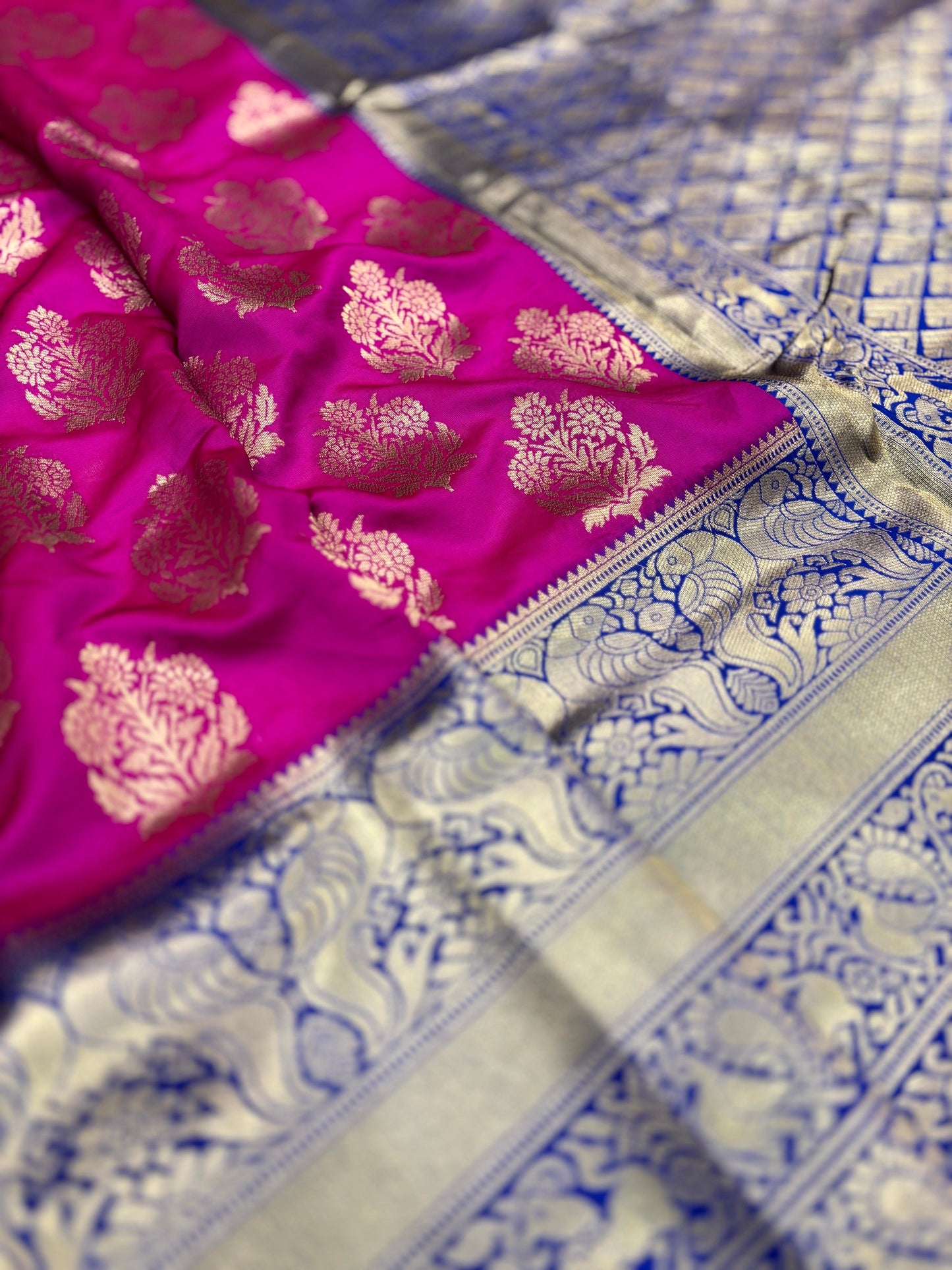 Royal Purple Woven Design Banarasi Saree by My Store