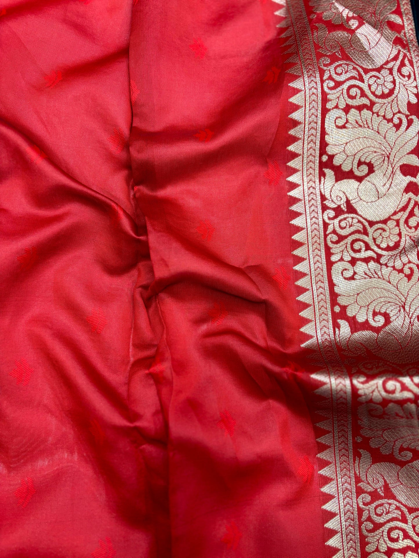 Peacock Black Banarasi Silk Saree by My Store