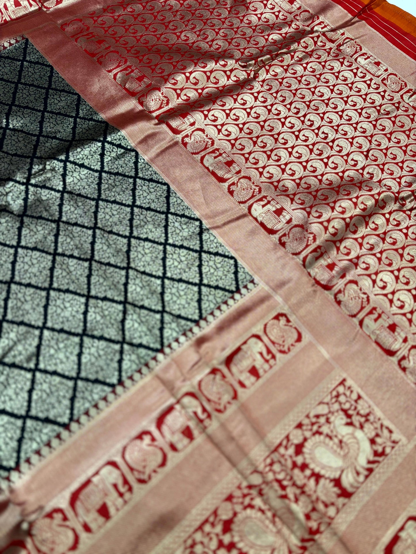 Royal Black Kanjivaram Silk Saree by My Store