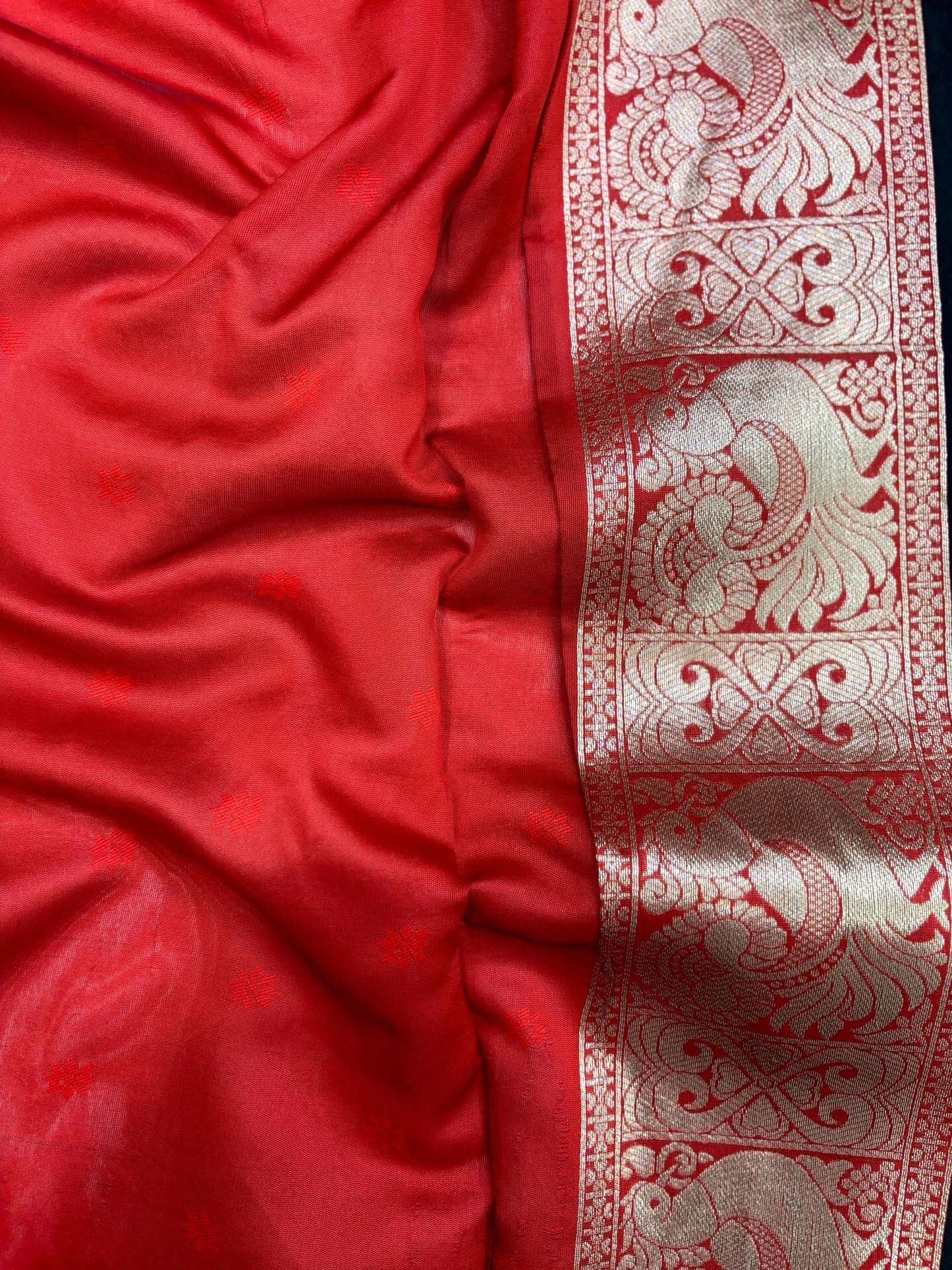 Radiant Black Banarasi Silk Saree by My Store