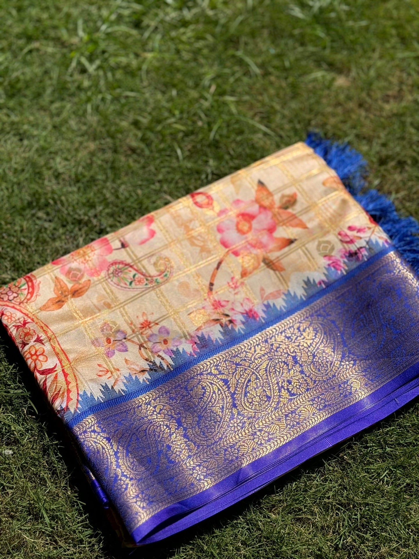 Heritage Banarasi Kalamkari Printed Saree by My Store
