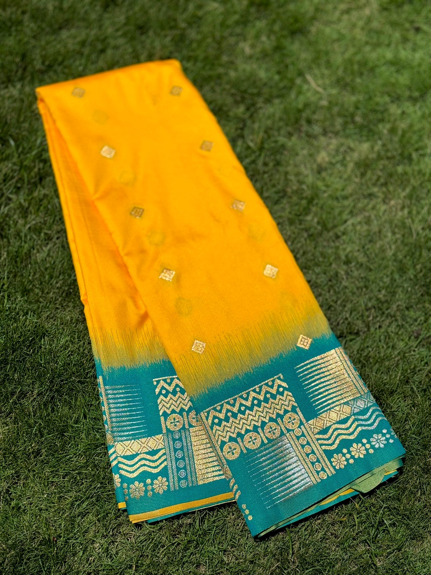 Yellow Soft Silk Kanjivaram Saree