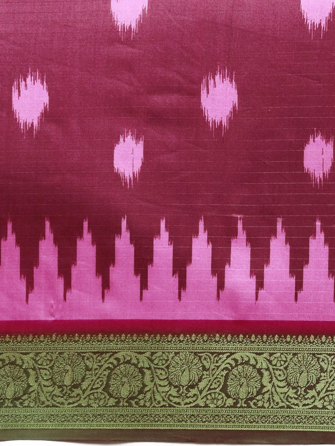 Exclusive Ikkat Digital Print With Patola Pallu Soft Silk Saree by My Store