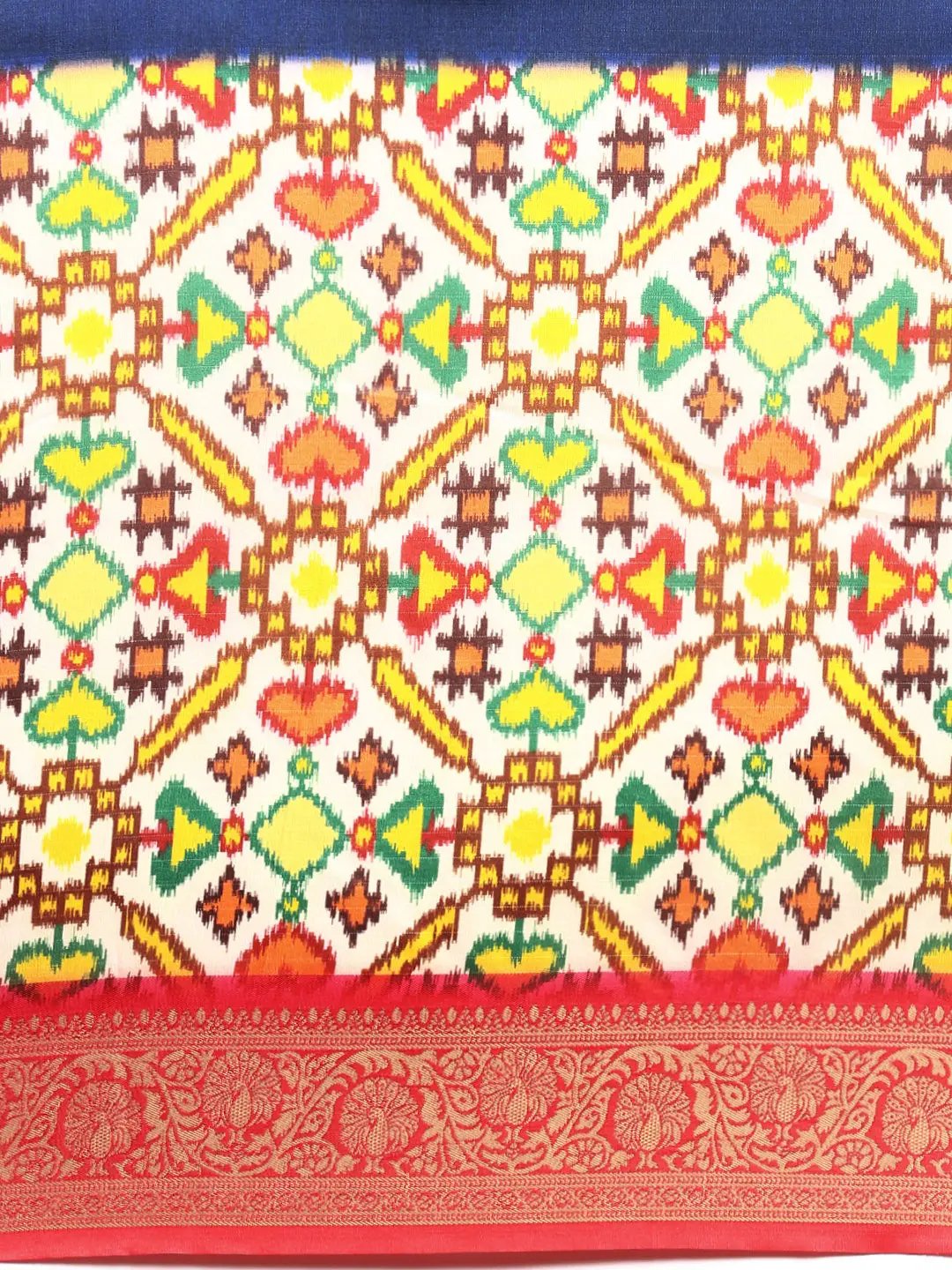 Digital Print Patola Pallu Soft Silk Saree by My Store