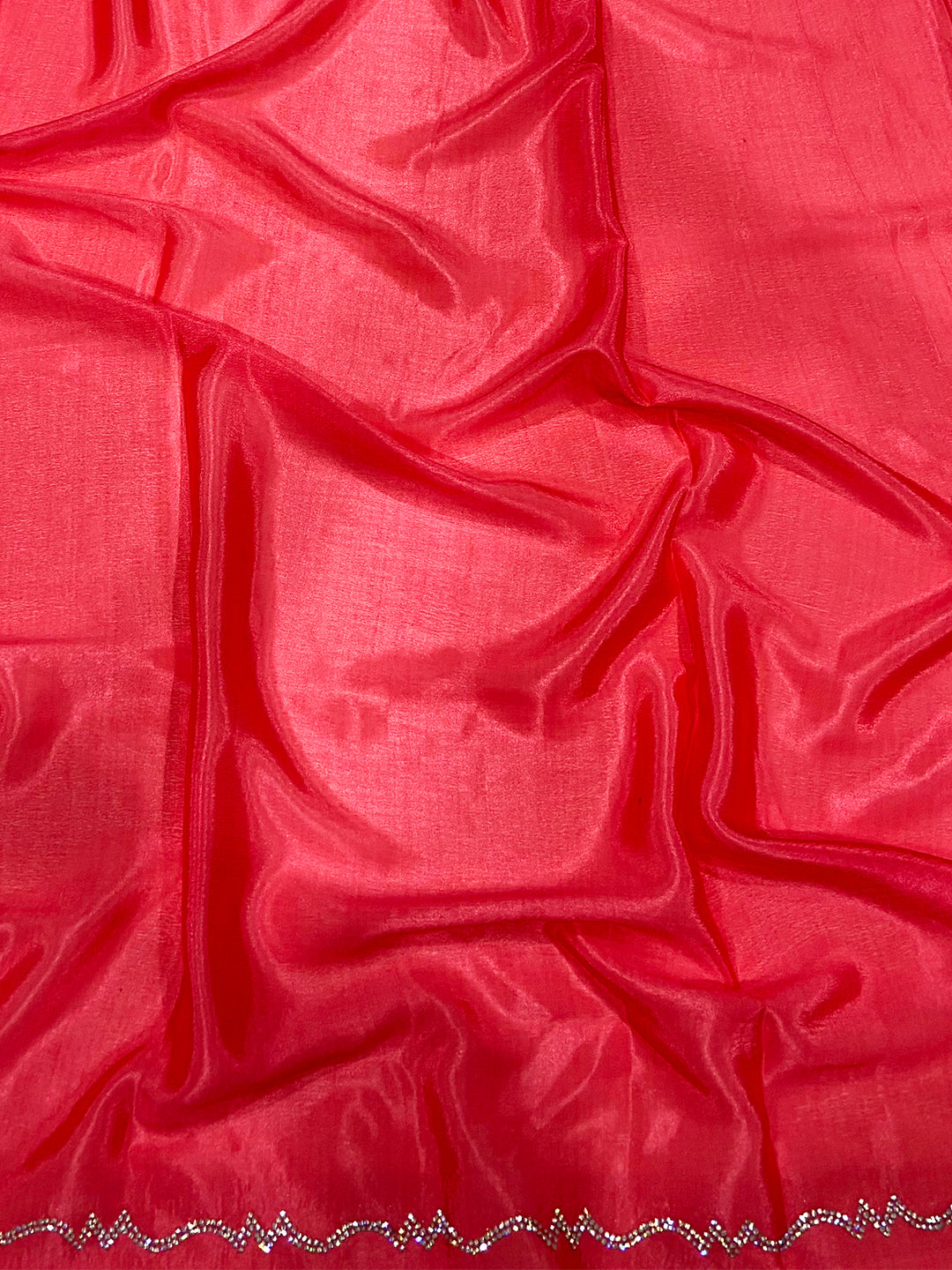Radiant Chiffon Stonework Saree by My Store