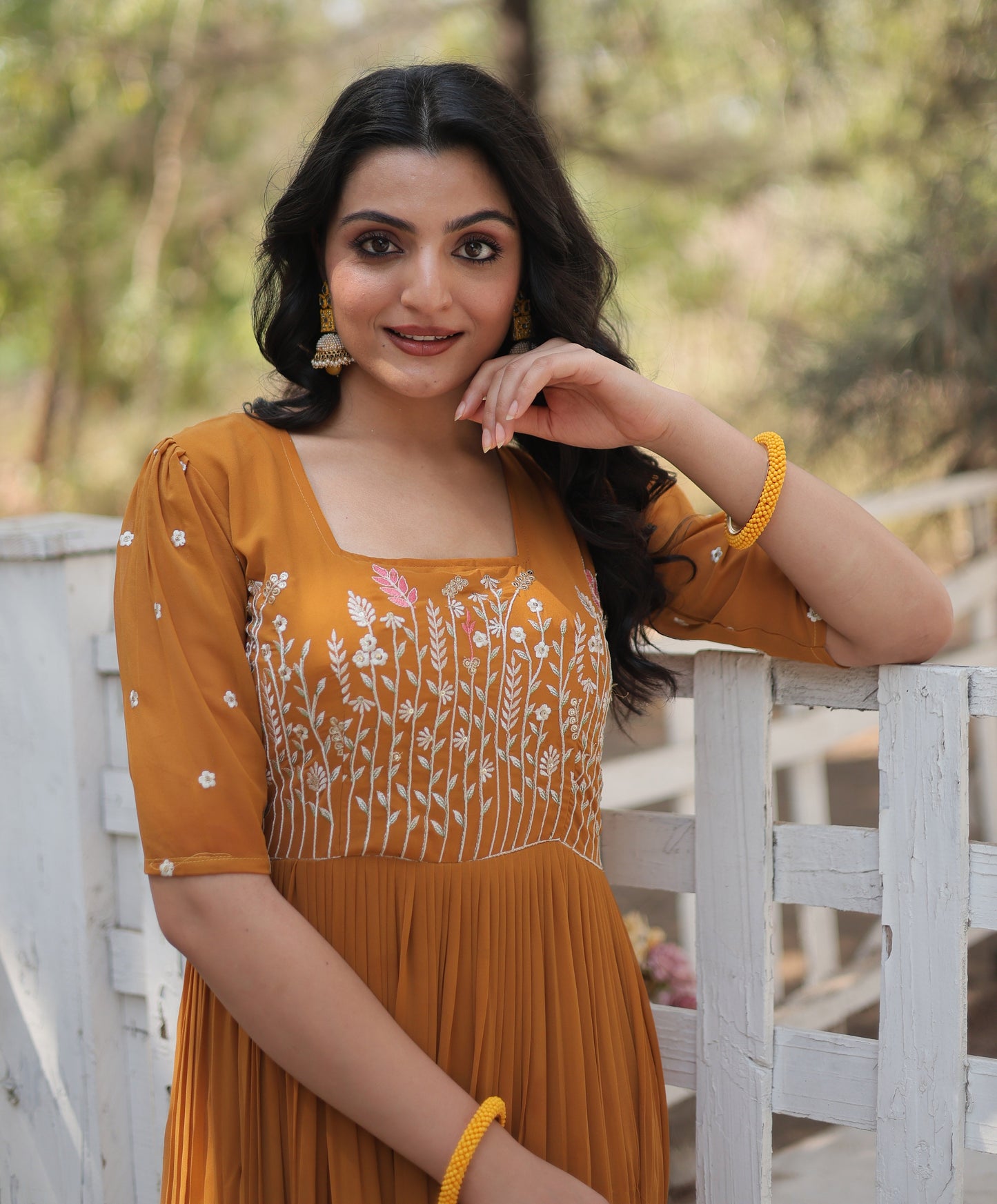 Sequence Wear Cotton Yellow Kurta Set
