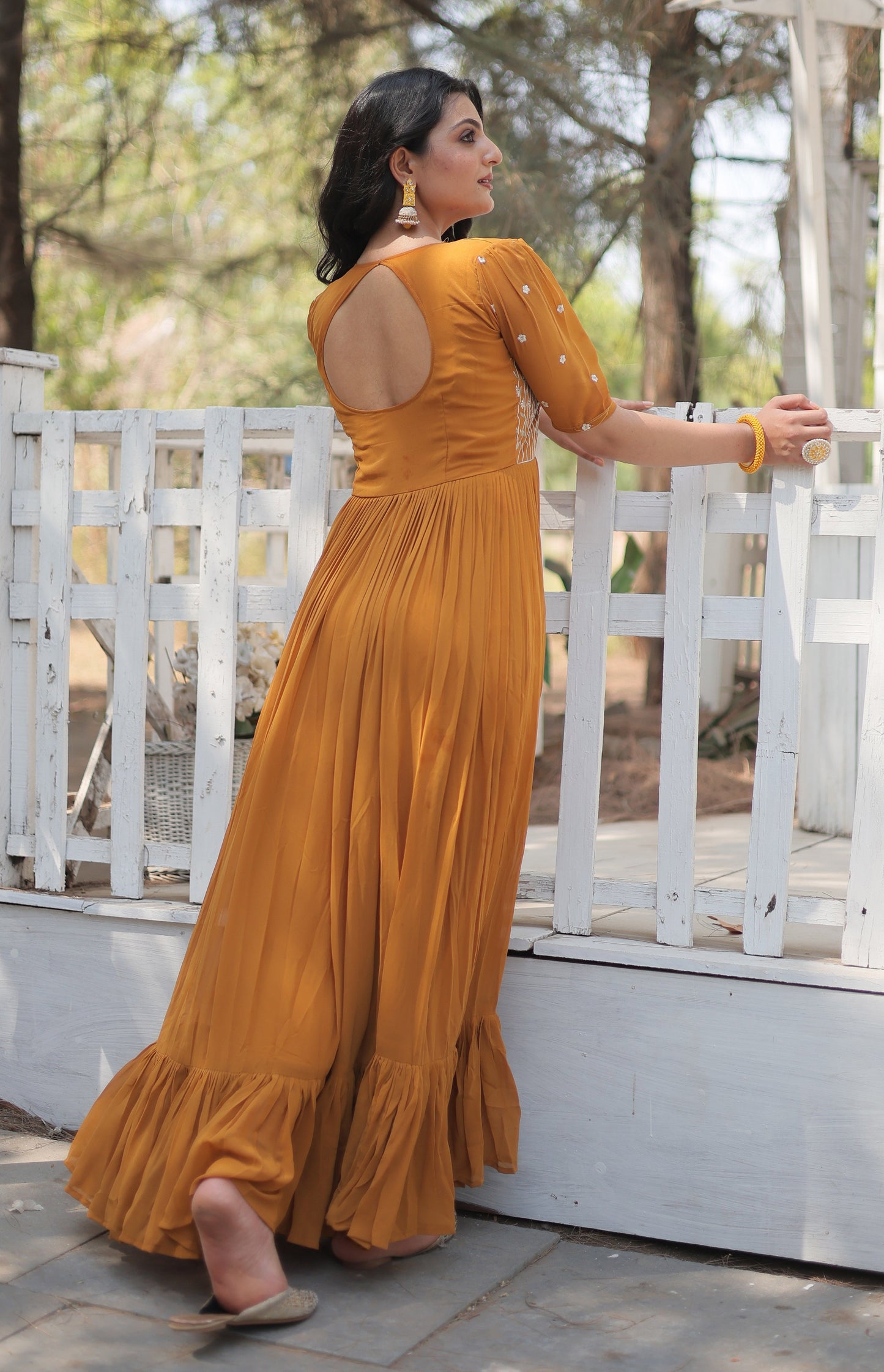 Sequence Wear Cotton Yellow Kurta Set