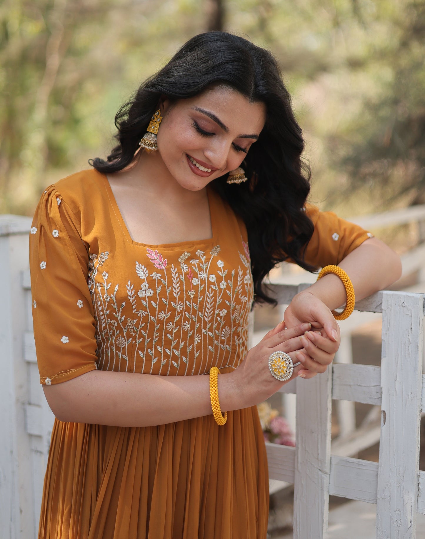 Sequence Wear Cotton Yellow Kurta Set