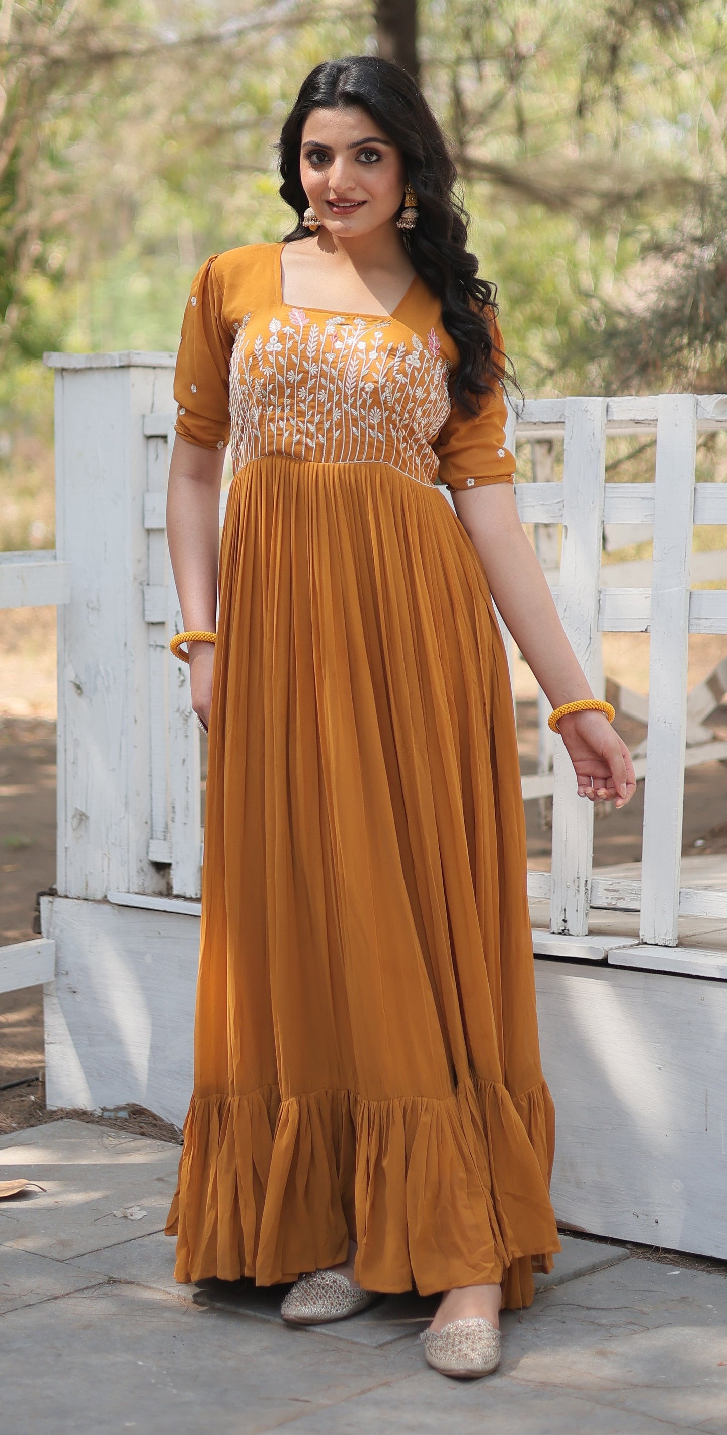 Sequence Wear Cotton Yellow Kurta Set