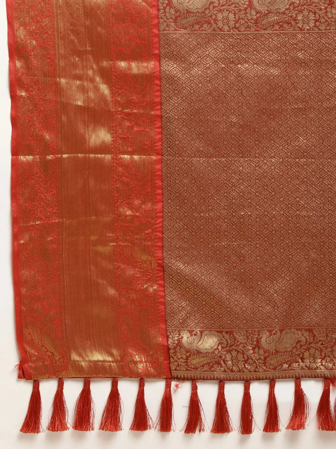 Exclusive Banarasi Pattu Zari Motifs Festive Wear Saree by My Store