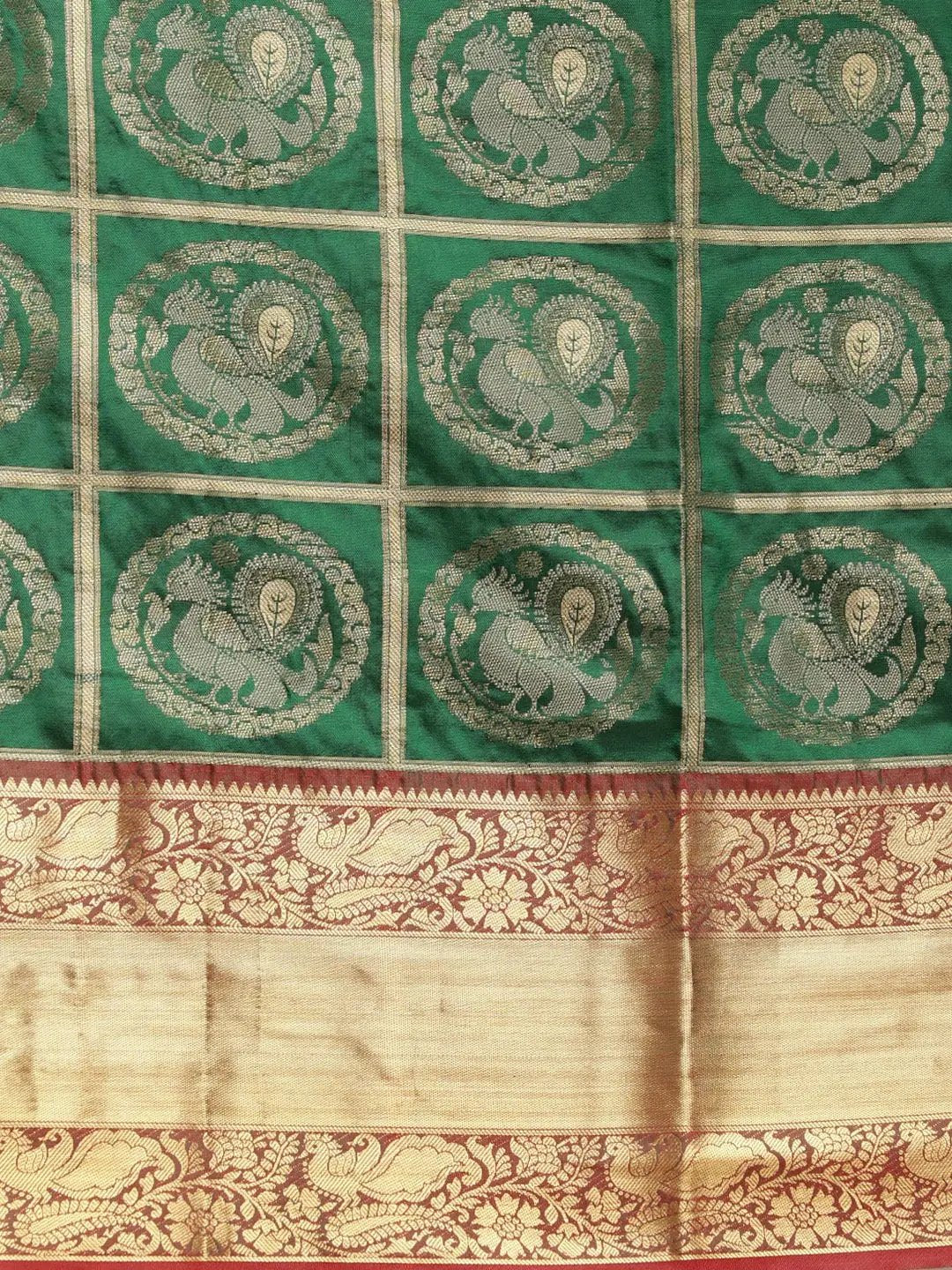 Exclusive Banarasi Pattu Zari Motifs Festive Wear Saree by My Store