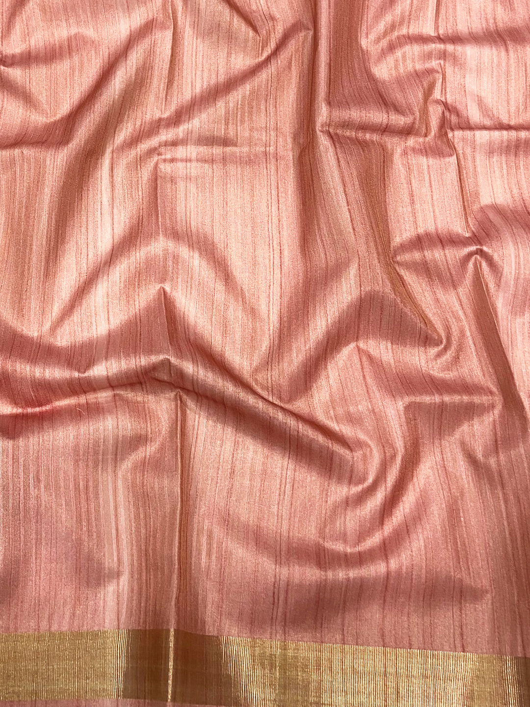 Light Cream Soft Silk Tissue Floral Print Saree by My Store