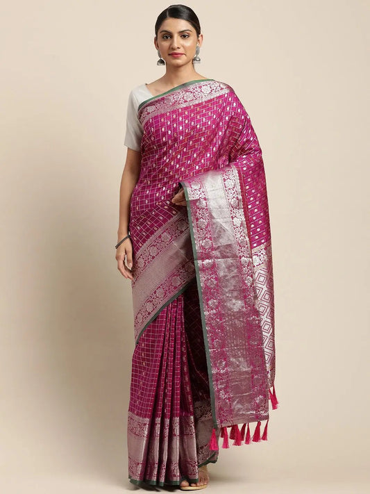 Kanjivaaram Soft Silk Kanchi Zari Weaving Saree by My Store