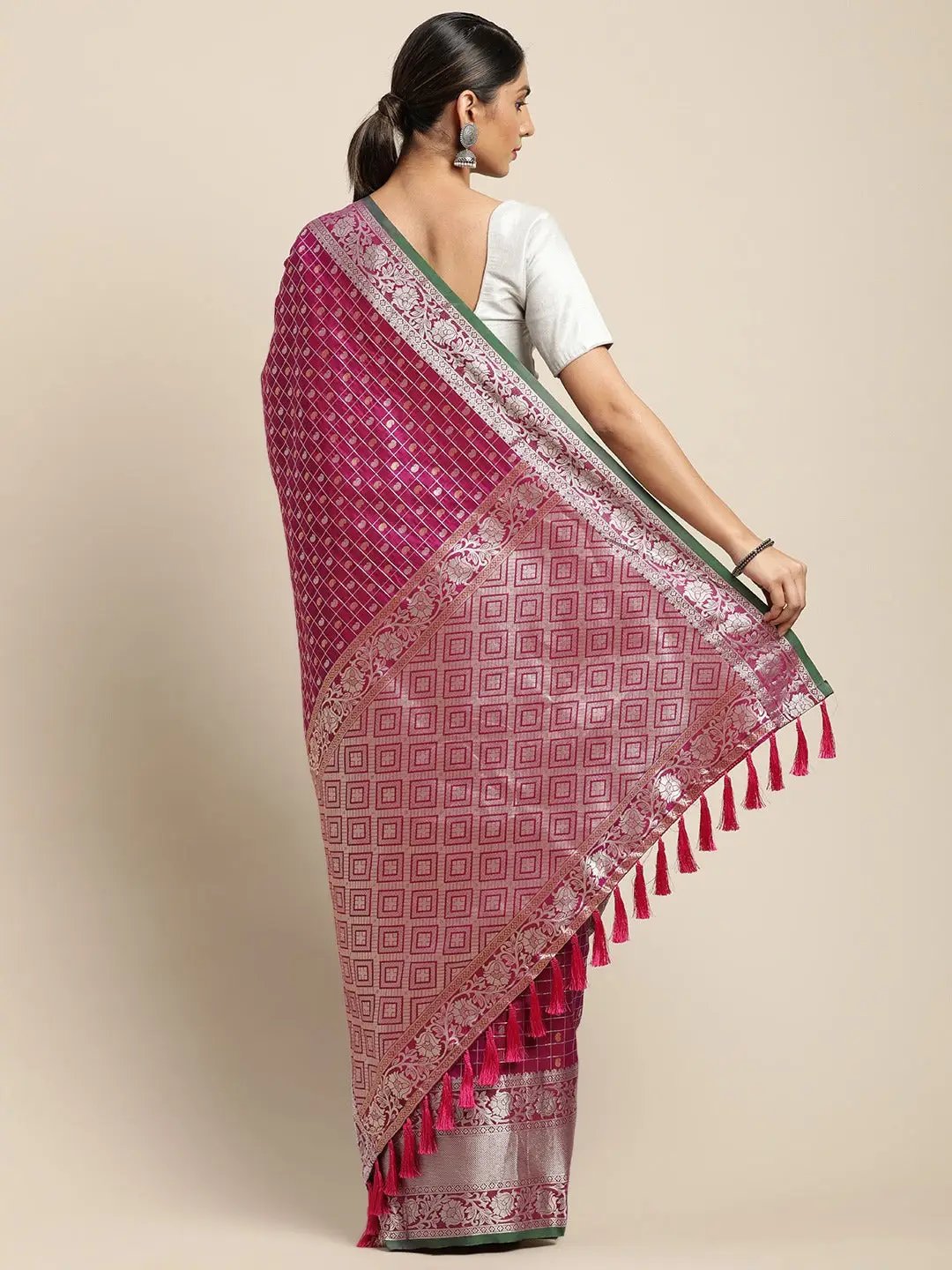 Kanjivaaram Soft Silk Kanchi Zari Weaving Saree by My Store