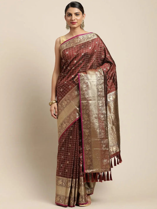 Kanjivaaram Soft Silk Kanchi Zari Weaving Saree by My Store