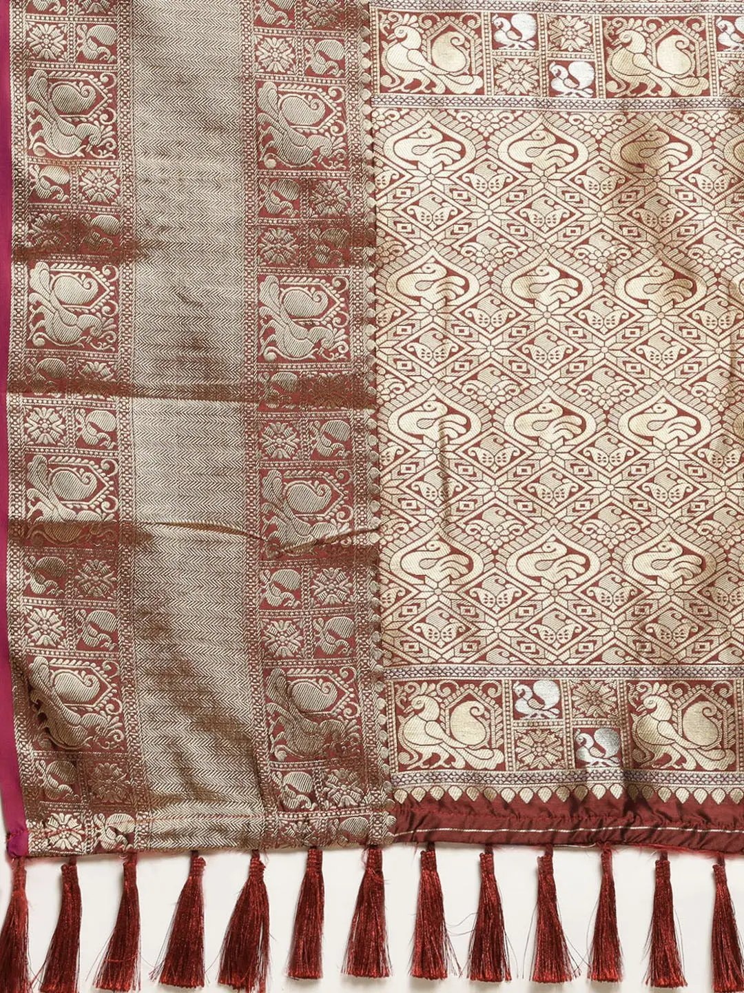 Kanjivaaram Soft Silk Kanchi Zari Weaving Saree by My Store