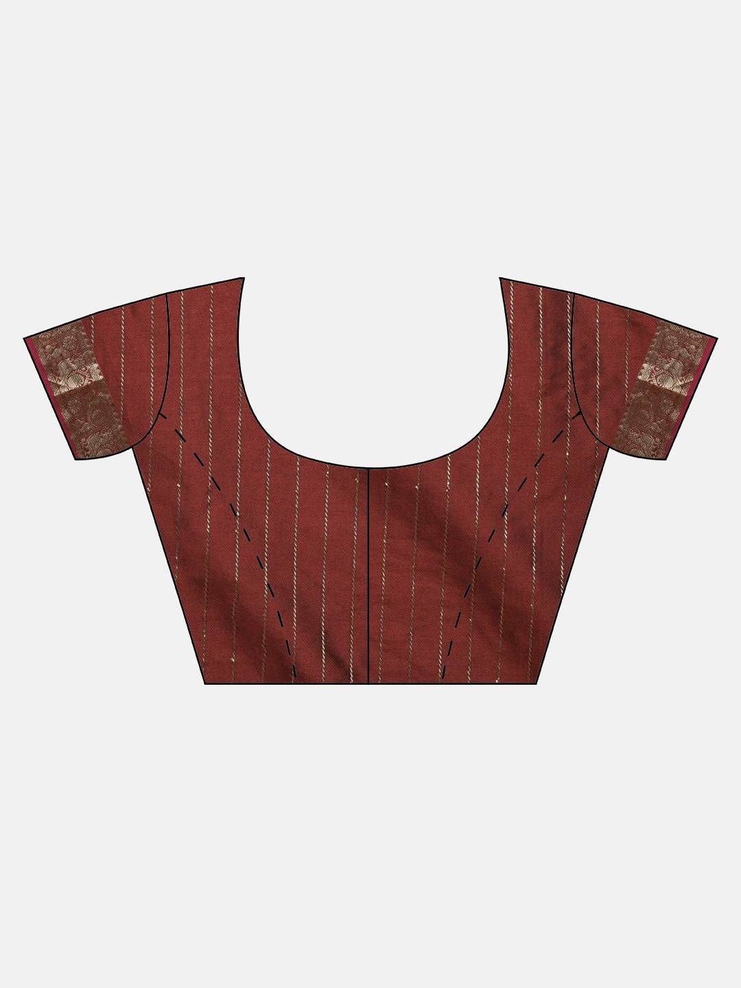 Kanjivaaram Soft Silk Kanchi Zari Weaving Saree by My Store